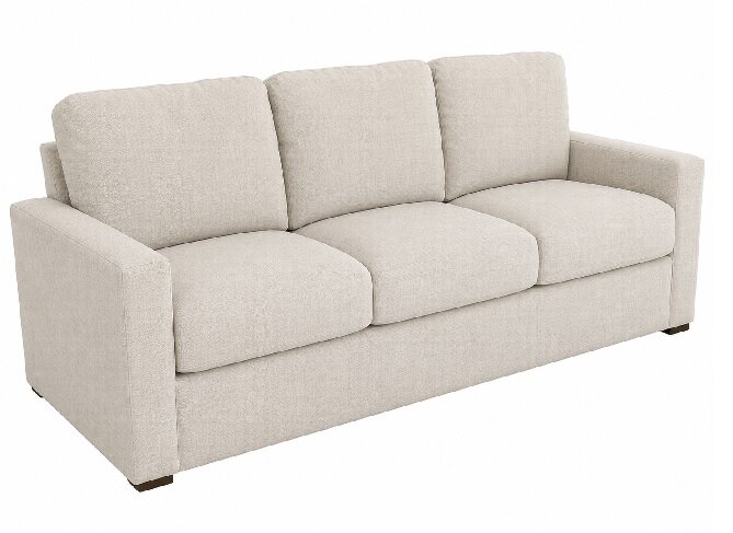 lauren taupe stationary sofa Lauren Taupe Stationary Sofa - Image 1