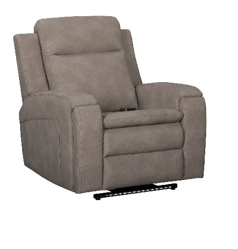 remmington vintage caramel power swivel glider recliner p2 (copy) Taupe Power Recliner With Heat, Massage and Auto Glide - Image 1