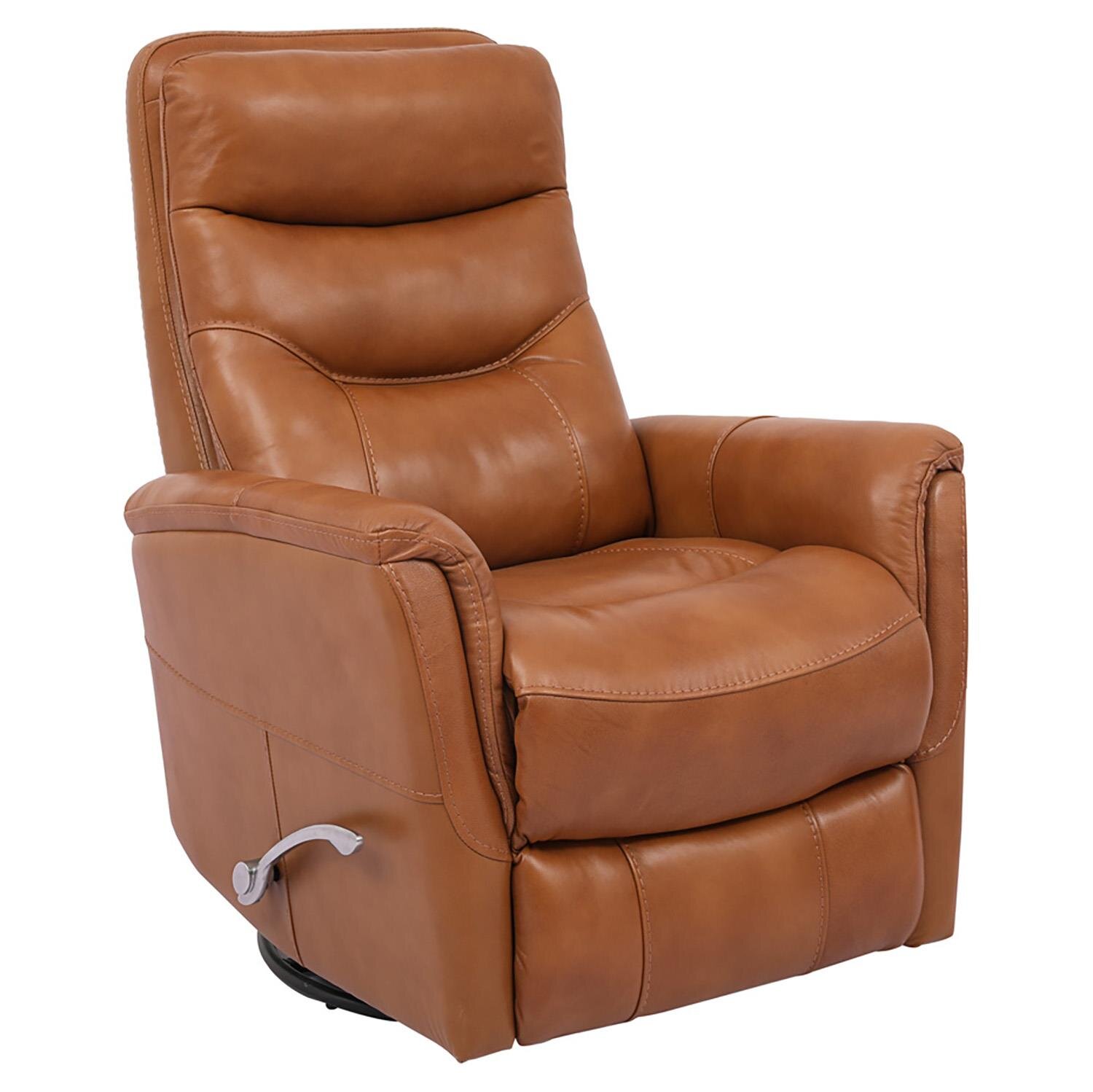 grey leather swivel glider recliner (copy) Butterscotch Leather Manual Swivel Glider Recliner - Image 1