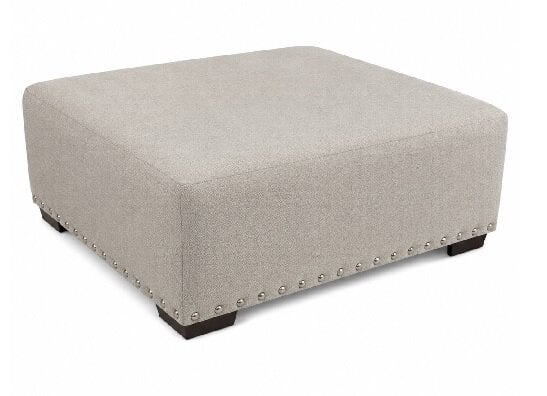 mammoth chocolate ottoman (copy) Middleton Cement Cocktail Ottoman - Image 1