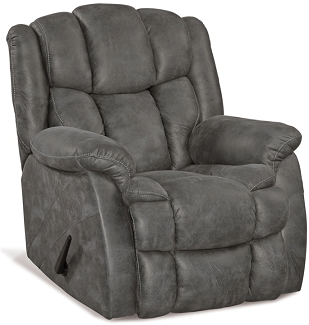 rhino pewter recliner (copy) Dark Shadow Rocking Recliner - Image 1