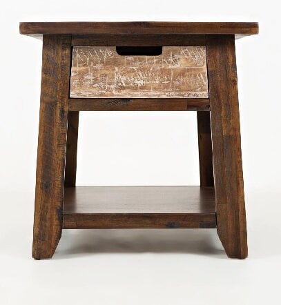 vintage white madison end table (copy) Painted Canyon End Table - Image 1