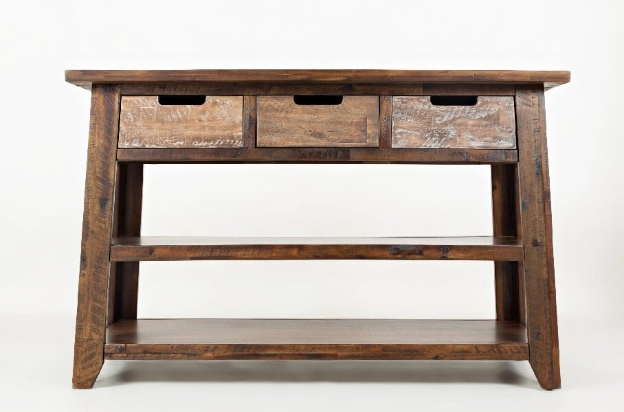 painted canyon end table (copy) Painted Canyon Sofa Table - Image 1