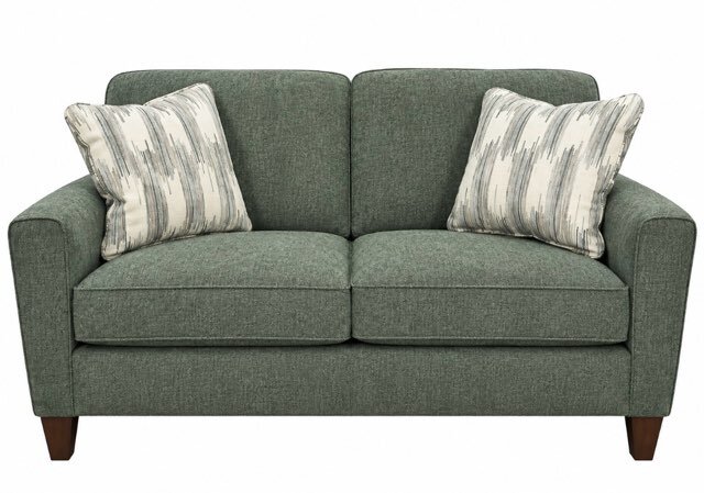 collegedale dexter eucalyptus loveseat w/spring pillows Collegedale Dexter Eucalyptus Loveseat w/Spring Pillows - Image 1
